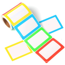 Custom Colorful Border Name Tags Paper Sticker Used In School & Playground & Parent-child Park